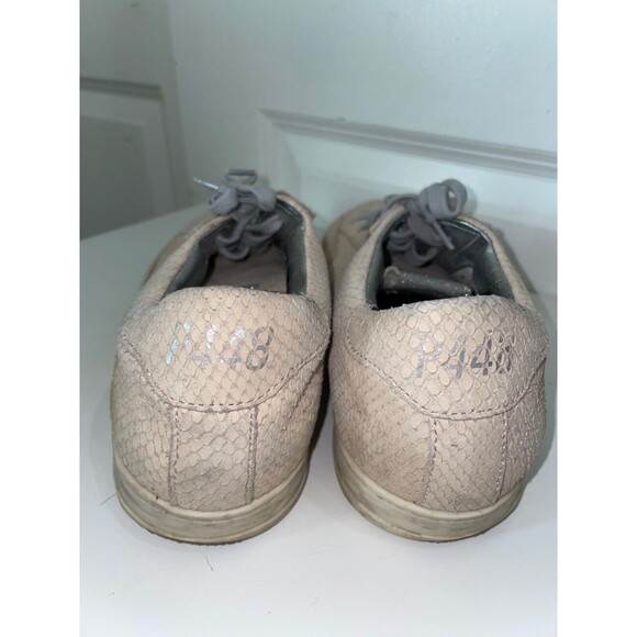 P448 John Women’ Low Top Leather Sneaker size 39/ US 8.5 - Picture 5 of 11